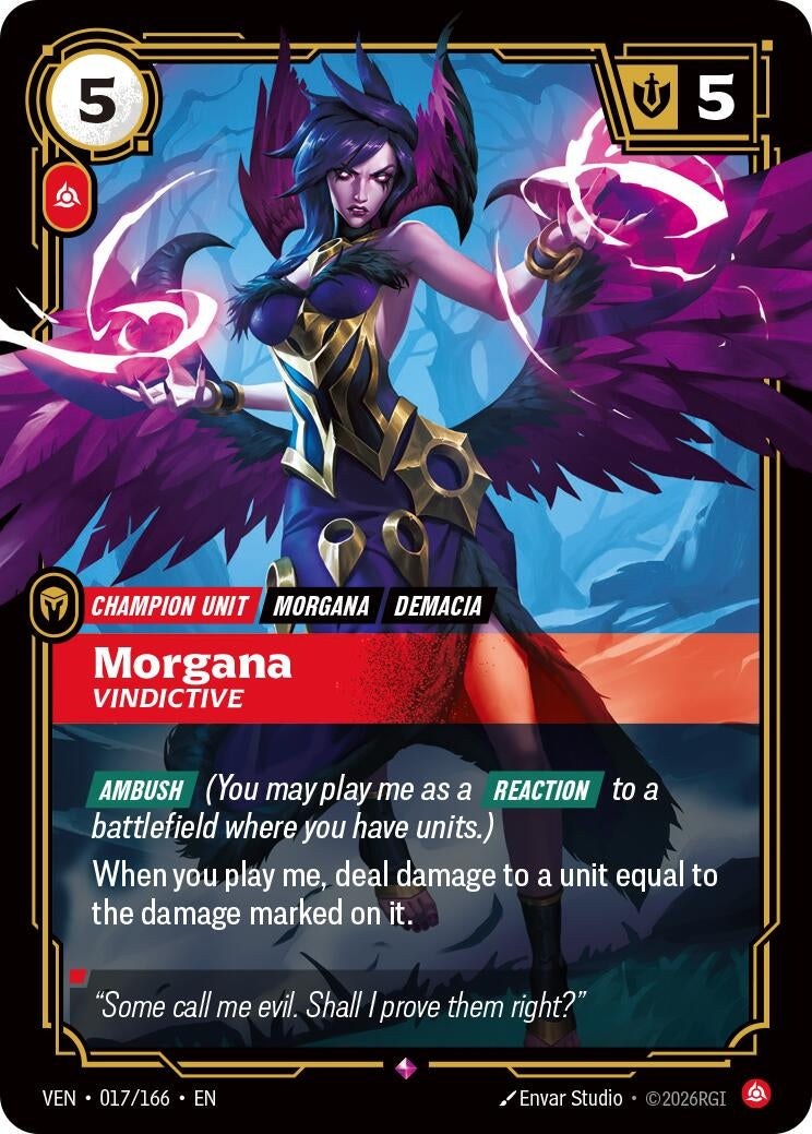 Image for Morgana - Vindictive (017/166) [Vendetta] - Riftbound: League of Legends Trading Card Game