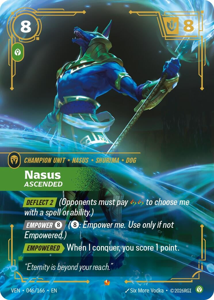 Image for Nasus - Ascended (046/166) [Vendetta] - Riftbound: League of Legends Trading Card Game
