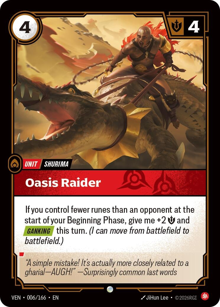 Image for Oasis Raider (006/166) [Vendetta] - Riftbound: League of Legends Trading Card Game