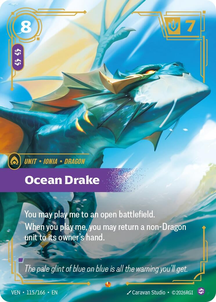 Image for Ocean Drake (115/166) [Vendetta] - Riftbound: League of Legends Trading Card Game