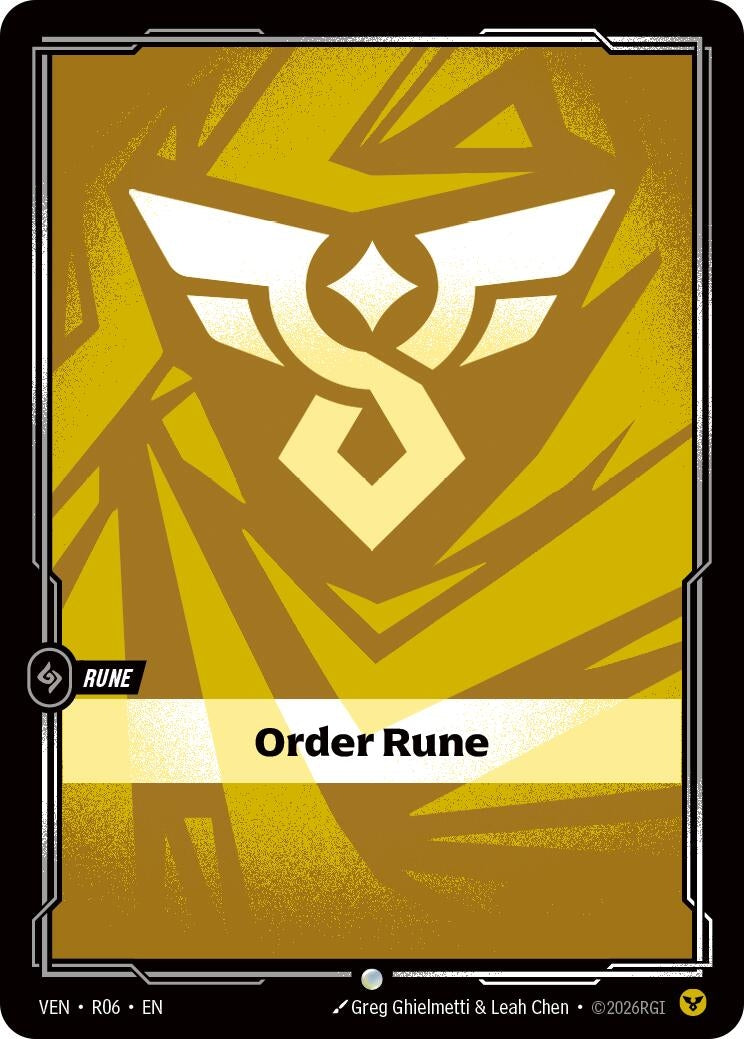 Image for Order Rune (R06) [Vendetta] - Riftbound: League of Legends Trading Card Game