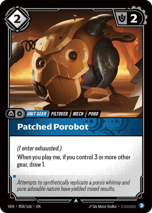 Image for Patched Porobot (058/166) [Vendetta] - Riftbound: League of Legends Trading Card Game