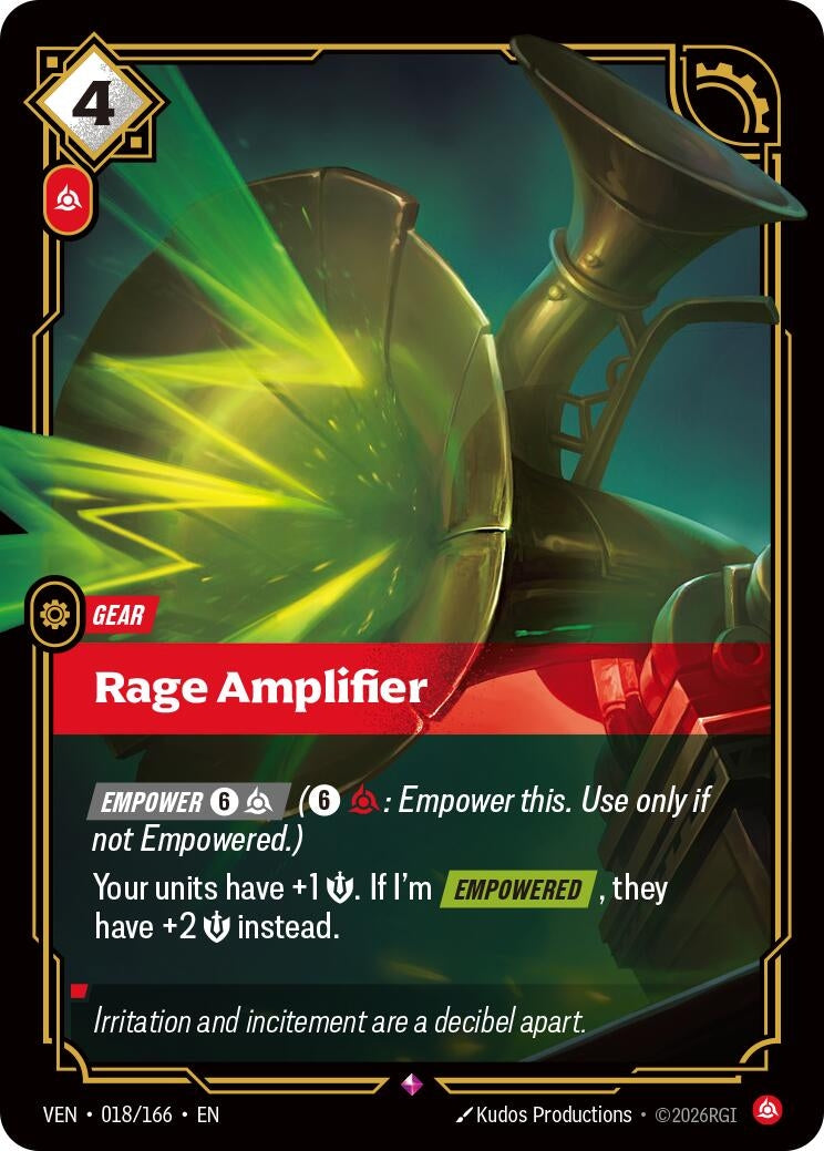 Image for Rage Amplifier (018/166) [Vendetta] - Riftbound: League of Legends Trading Card Game
