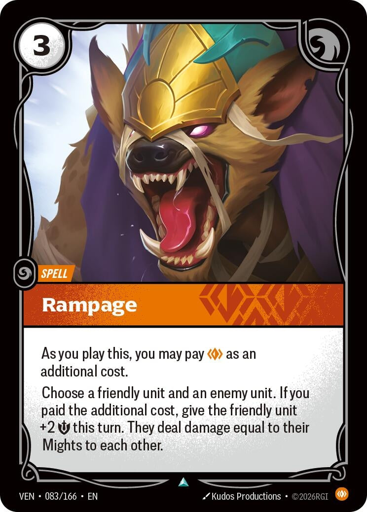 Image for Rampage (083/166) [Vendetta] - Riftbound: League of Legends Trading Card Game