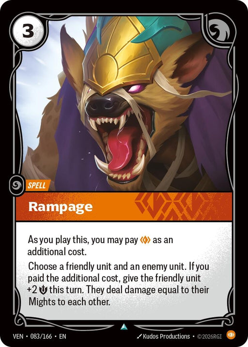 Image for Rampage (083/166) [Vendetta] - Riftbound: League of Legends Trading Card Game