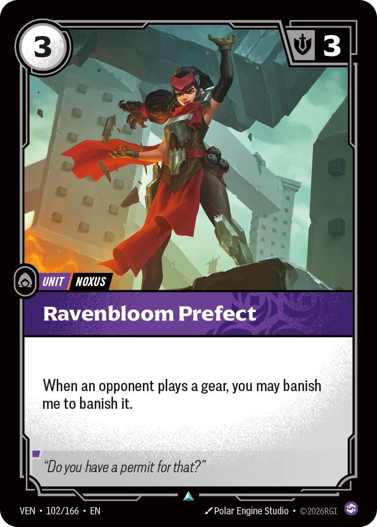 Image for Ravenbloom Prefect (102/166) [Vendetta] - Riftbound: League of Legends Trading Card Game