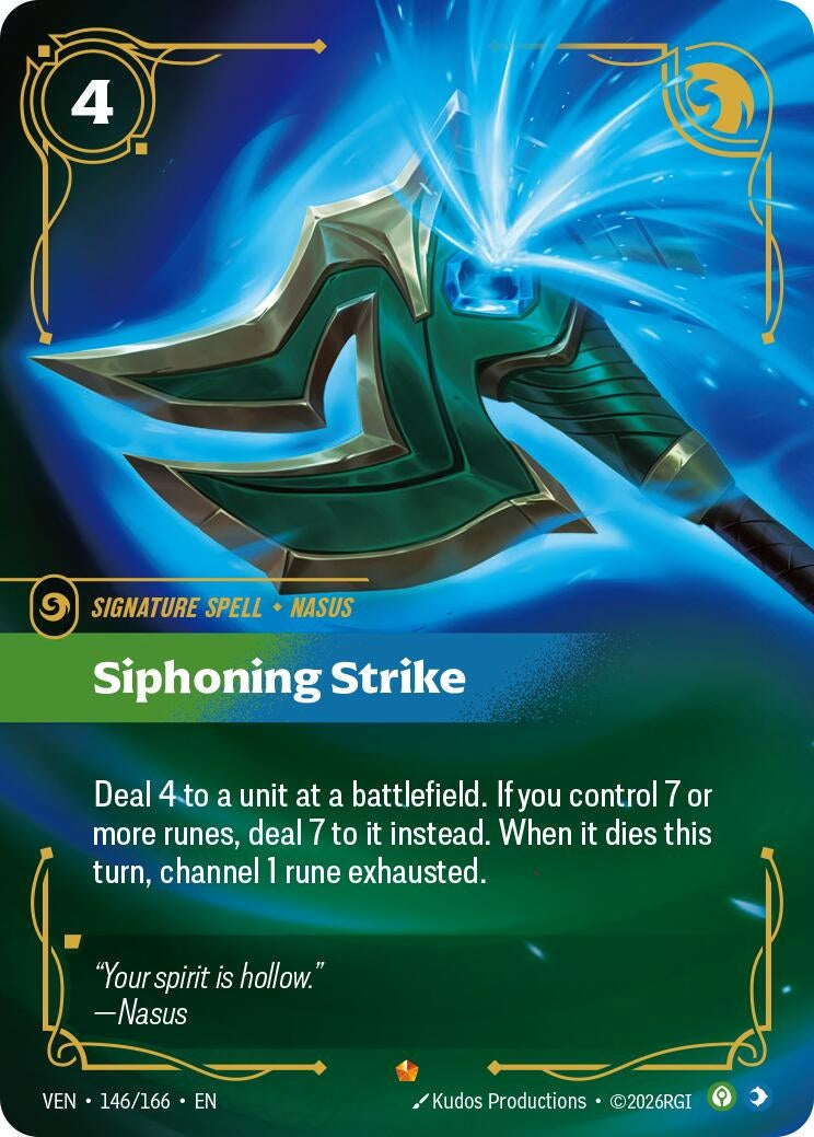 Image for Siphoning Strike (146/166) [Vendetta] - Riftbound: League of Legends Trading Card Game