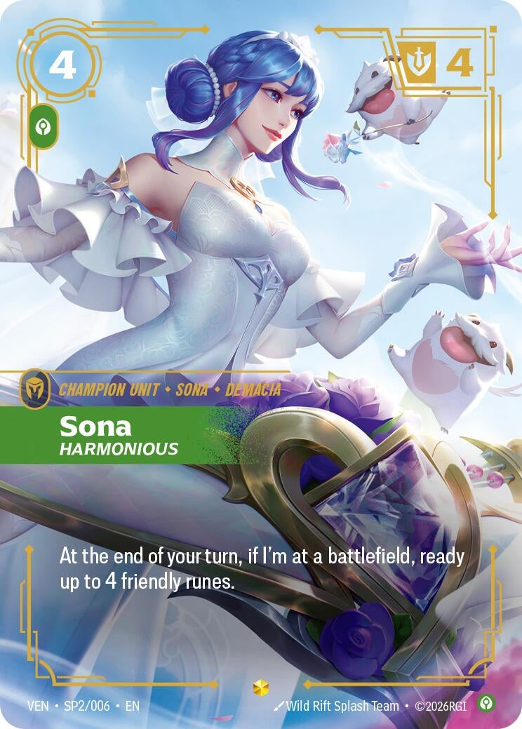 Image for Sona - Harmonious (SP2/006) [Vendetta] - Riftbound: League of Legends Trading Card Game