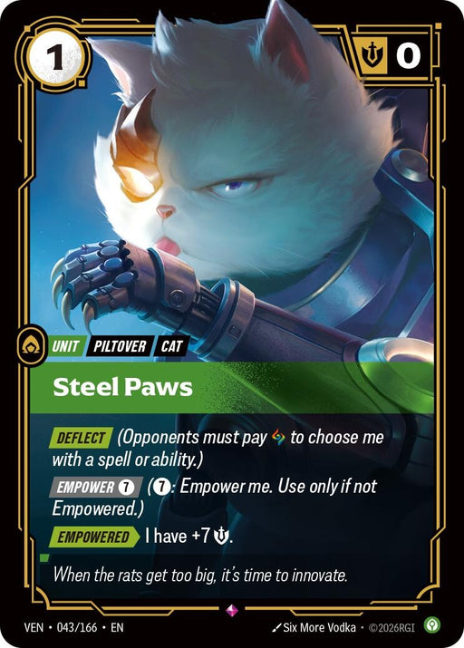 Image for Steel Paws (043/166) [Vendetta] - Riftbound: League of Legends Trading Card Game
