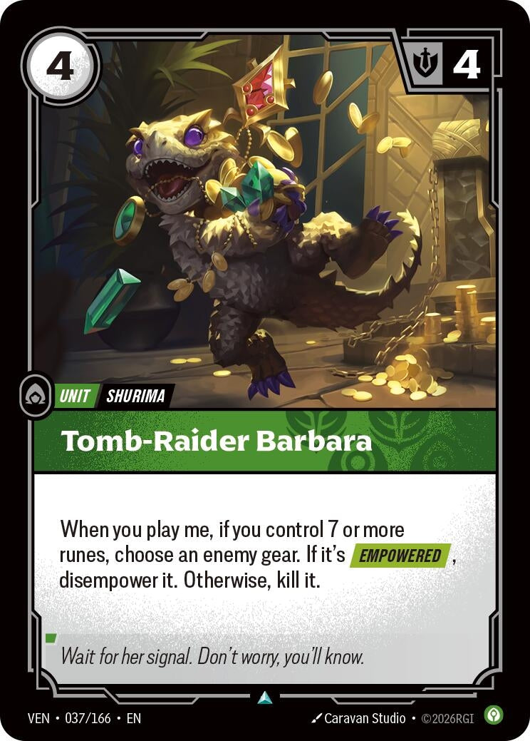 Image for Tomb-Raider Barbara (037/166) [Vendetta] - Riftbound: League of Legends Trading Card Game