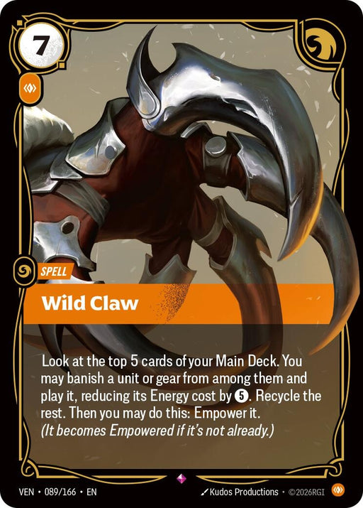 Image for Wild Claw (089/166) [Vendetta] - Riftbound: League of Legends Trading Card Game