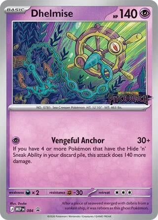 Image for Dhelmise - 084 (Pitch Black Stamped) (084) [ME: Mega Evolution Promo] - Pokemon
