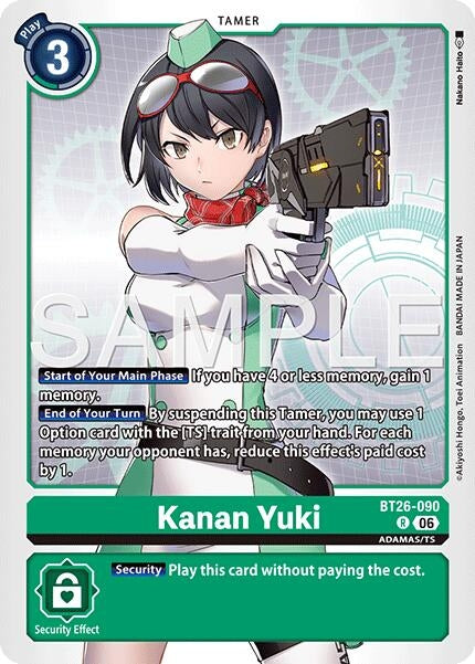 Image for Kanan Yuki (BT26-090 R) [Timeless Bonds] - Digimon Card Game