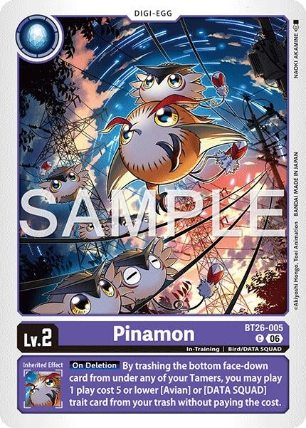 Image for Pinamon (BT26-005 C) [Timeless Bonds] - Digimon Card Game