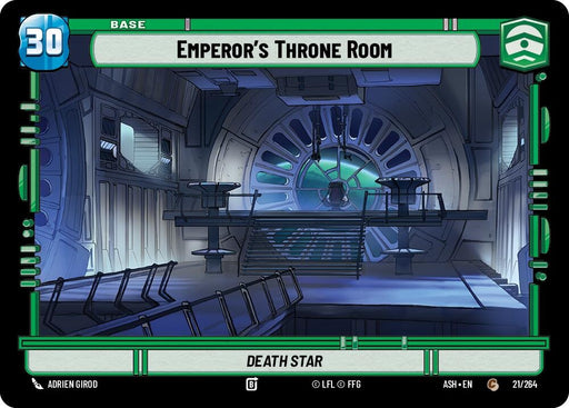 Image for Emperor's Throne Room // Shield (21/264 // T03) [Ashes of the Empire] {ASH} - Star Wars: Unlimited