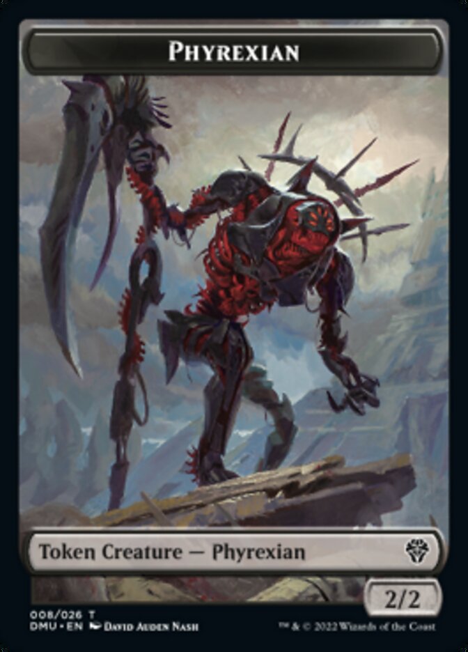 Phyrexian // Stangg Twin Double-Sided Token (8 // 21) [Dominaria United]