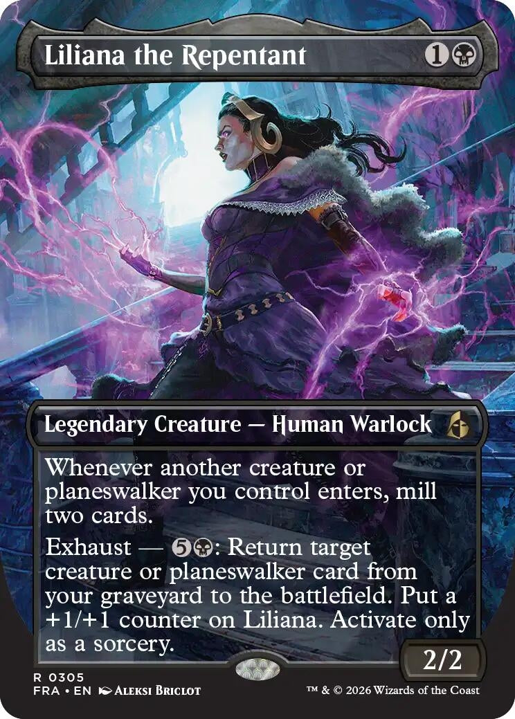 Image for Liliana the Repentant (Borderless) (305) [Reality Fracture] - Magic: The Gathering