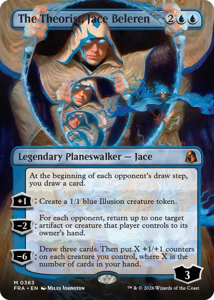 Image for The Theorist, Jace Beleren (Borderless) (0363) (363) [Reality Fracture] - Magic: The Gathering