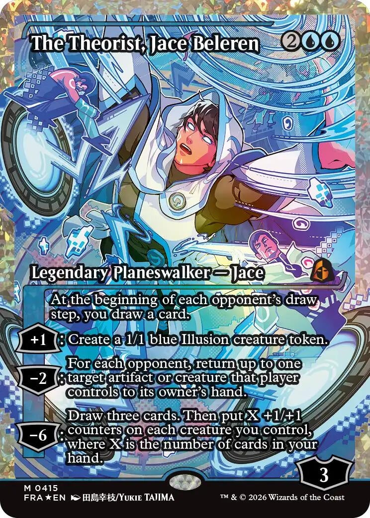 Image for The Theorist, Jace Beleren (Showcase) (Fracture Foil) (415) [Reality Fracture] - Magic: The Gathering