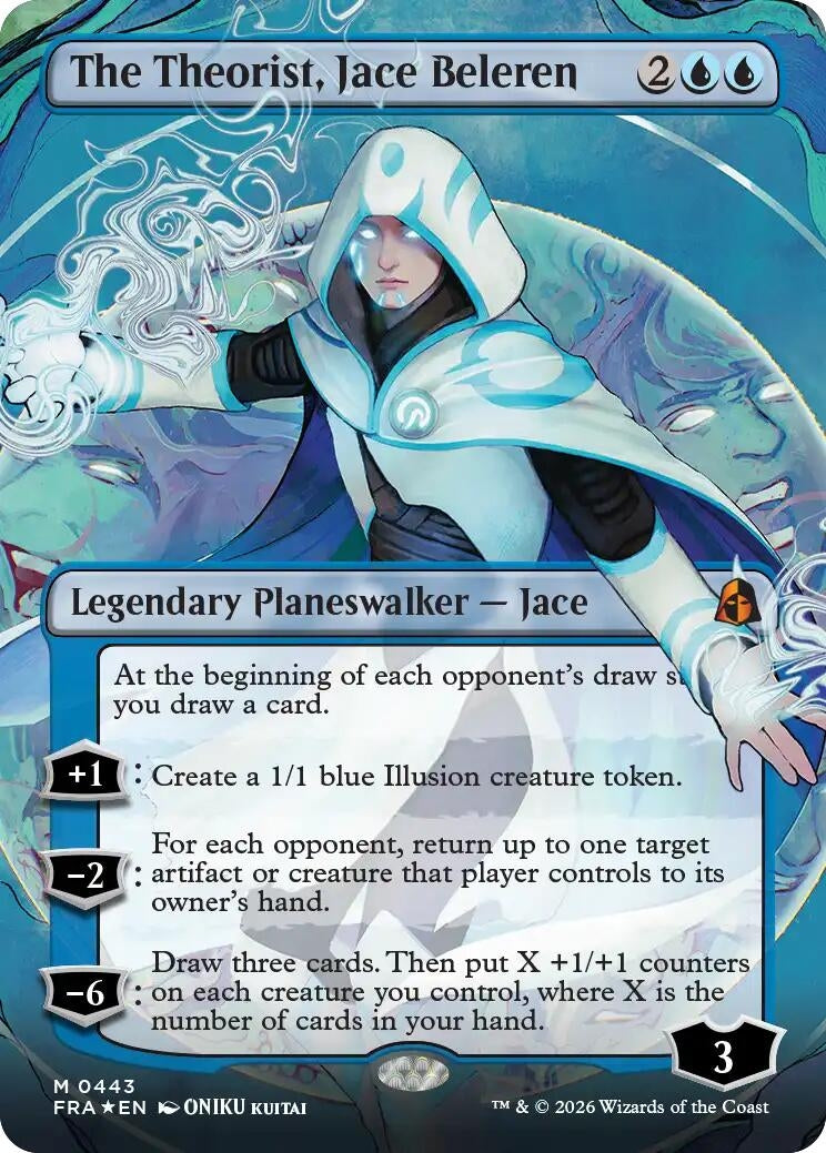 Image for The Theorist, Jace Beleren (Borderless) (0443) (443) [Reality Fracture] - Magic: The Gathering