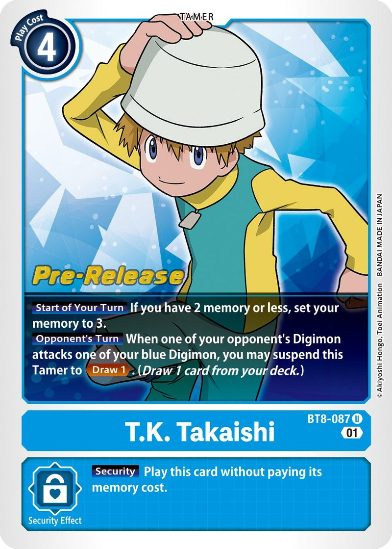 T.K. Takaishi (BT8-087 U) [New Awakening Pre-Release Cards]