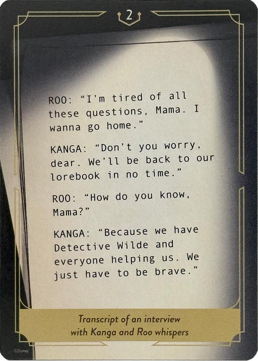 Image for Whispers in the Well Case File Cards (2 of 18) [Whispers in the Well] - Disney Lorcana