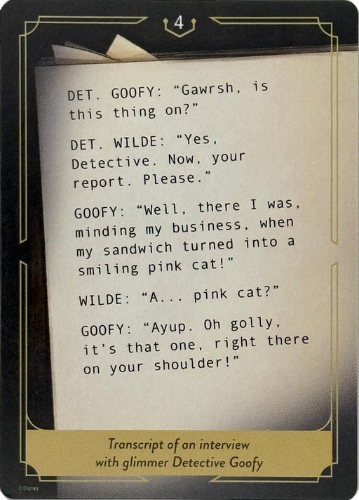 Image for Whispers in the Well Case File Cards (4 of 18) [Whispers in the Well] - Disney Lorcana