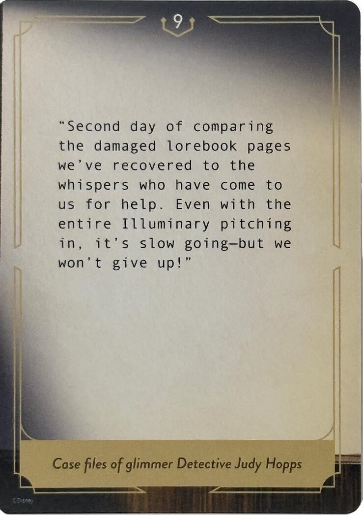 Image for Whispers in the Well Case File Cards (9 of 18) [Whispers in the Well] - Disney Lorcana