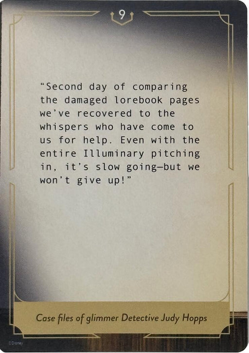 Image for Whispers in the Well Case File Cards (9 of 18) [Whispers in the Well] - Disney Lorcana