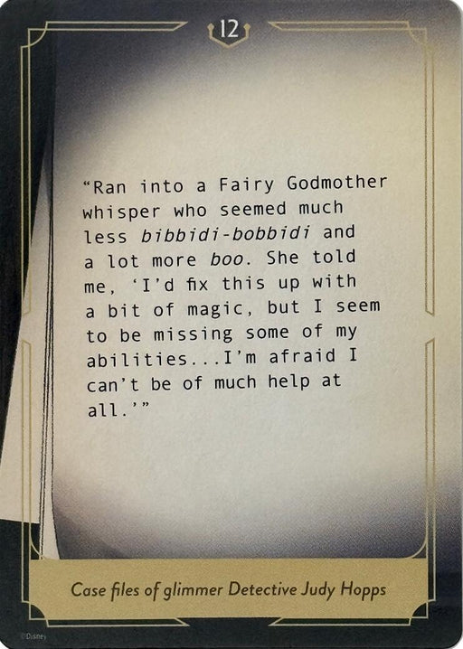 Image for Whispers in the Well Case File Cards (12 of 18) [Whispers in the Well] - Disney Lorcana