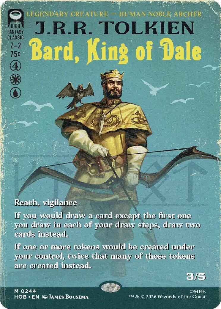 Image for Bard, King of Dale (Borderless) (244) [The Hobbit] - Magic: The Gathering