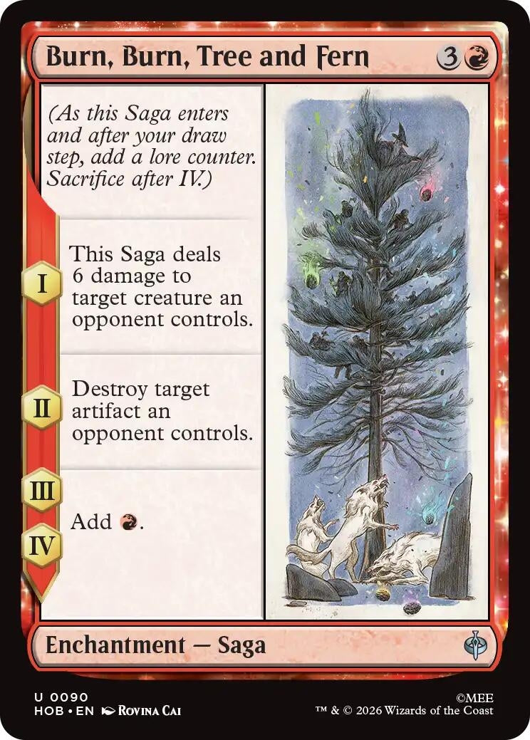 Image for Burn, Burn, Tree and Fern (90) [The Hobbit] - Magic: The Gathering