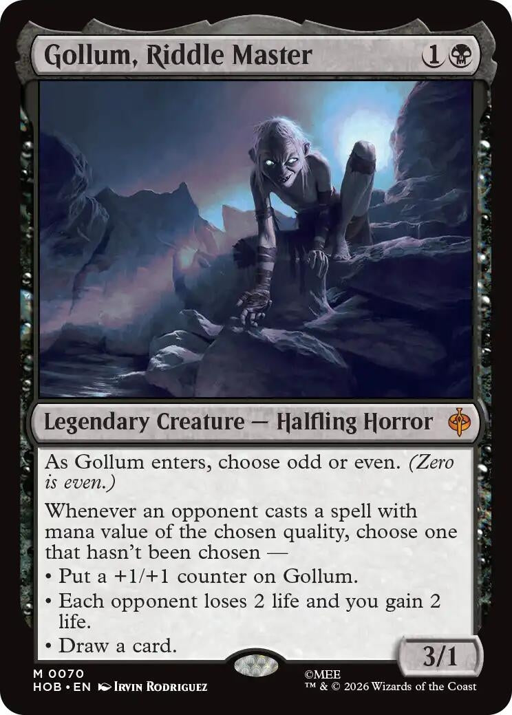 Image for Gollum, Riddle Master (70) [The Hobbit] - Magic: The Gathering