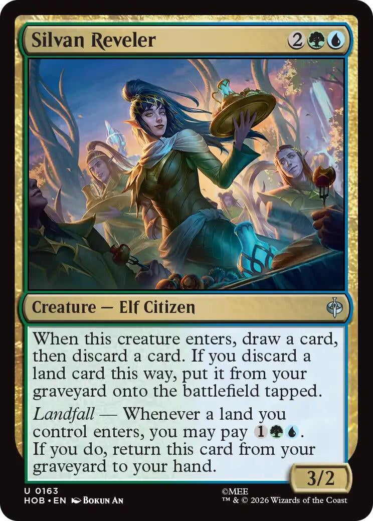 Image for Silvan Reveler (163) [The Hobbit] - Magic: The Gathering