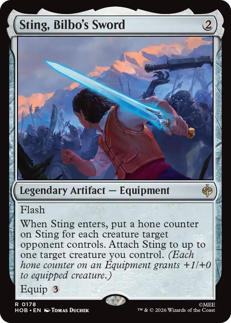 Image for Sting, Bilbo's Sword (178) [The Hobbit] - Magic: The Gathering