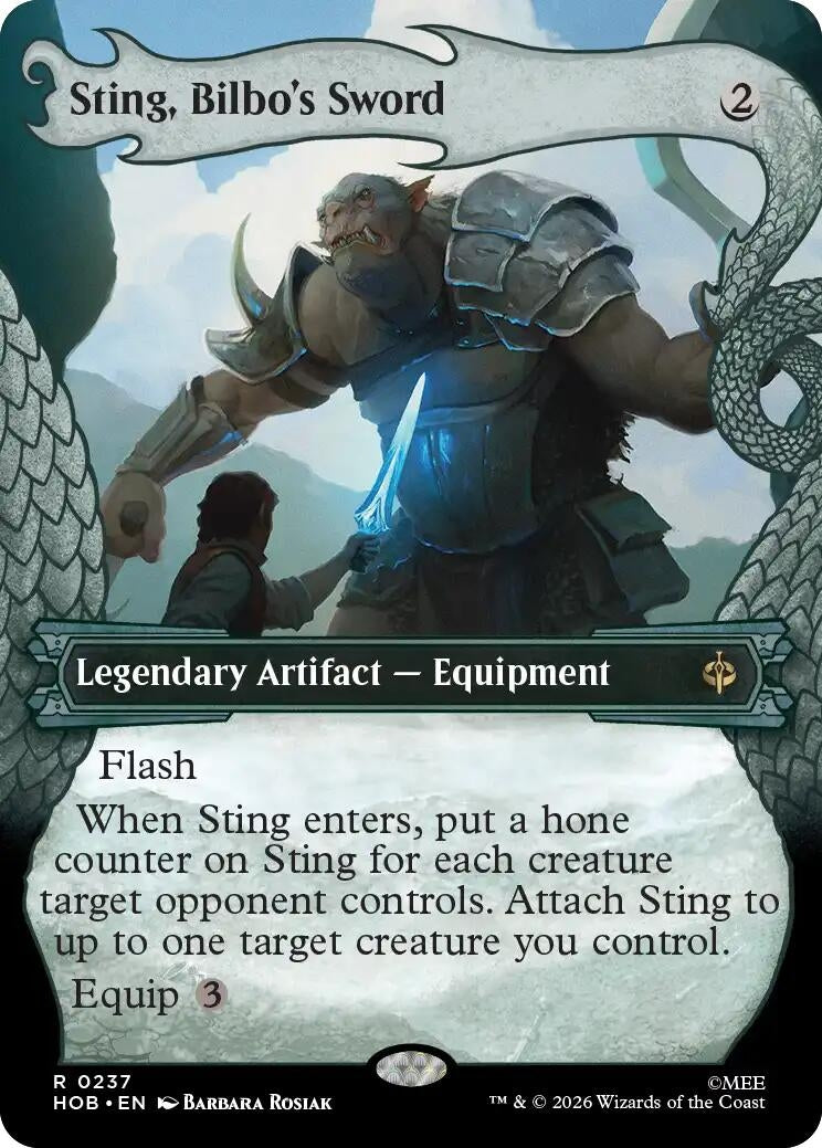 Image for Sting, Bilbo's Sword (Showcase) (237) [The Hobbit] - Magic: The Gathering