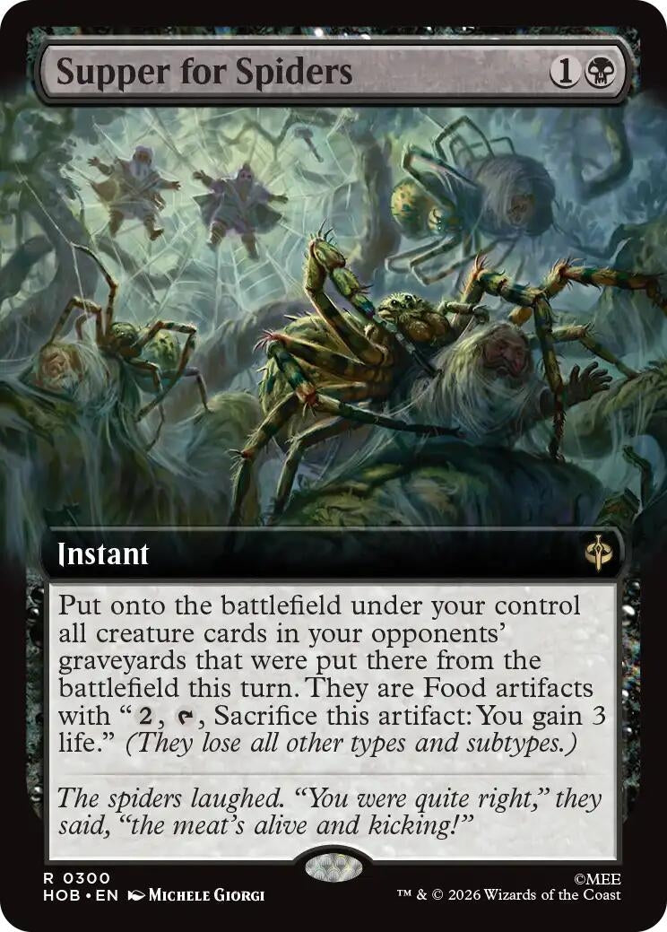Image for Supper for Spiders (Extended Art) (300) [The Hobbit] - Magic: The Gathering
