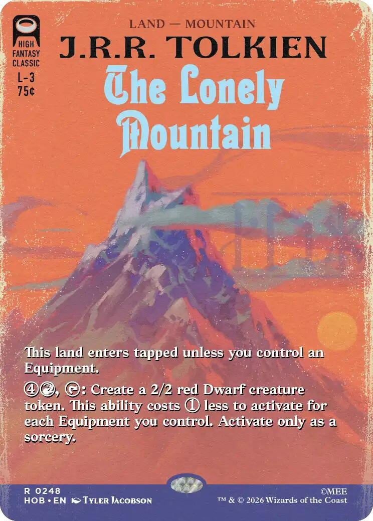 Image for The Lonely Mountain (Borderless) (248) [The Hobbit] - Magic: The Gathering