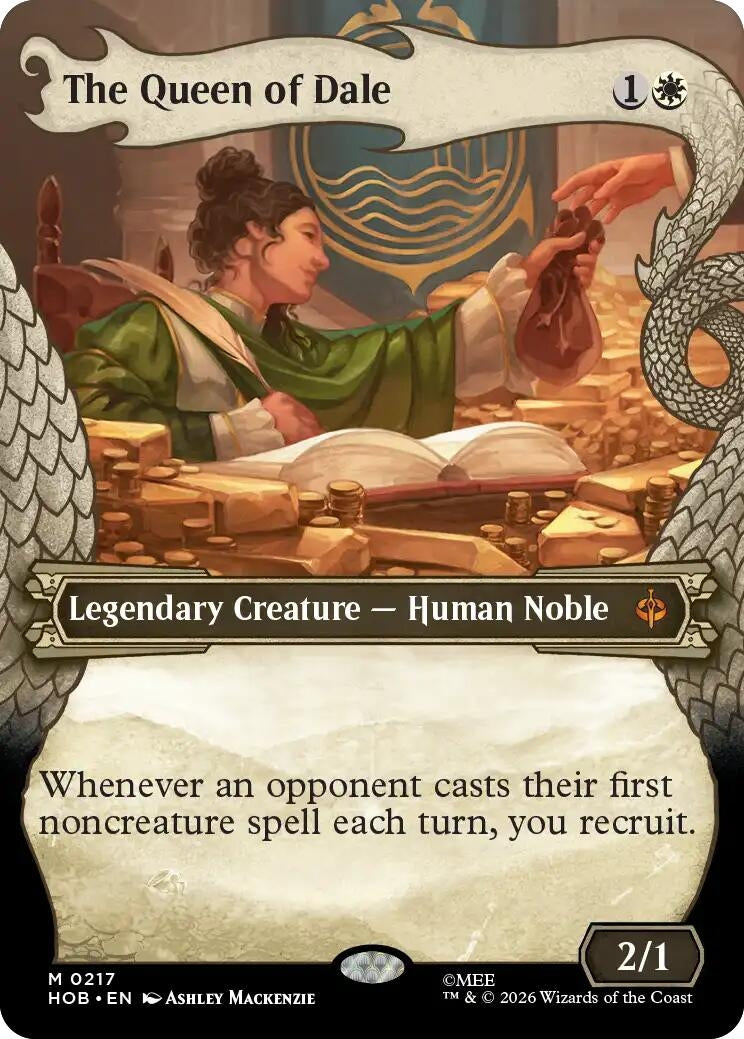 Image for The Queen of Dale (Showcase) (217) [The Hobbit] - Magic: The Gathering