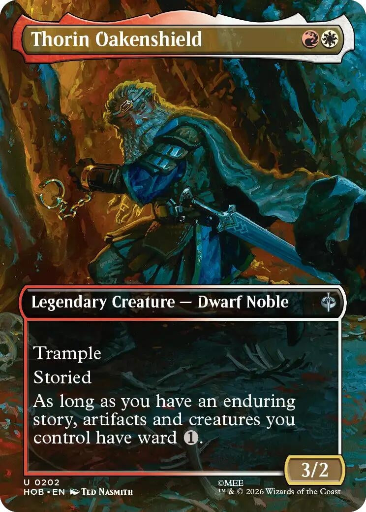 Image for Thorin Oakenshield (Borderless) (202) [The Hobbit] - Magic: The Gathering