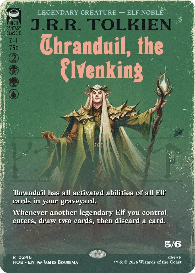 Image for Thranduil, the Elvenking (Borderless) (246) [The Hobbit] - Magic: The Gathering