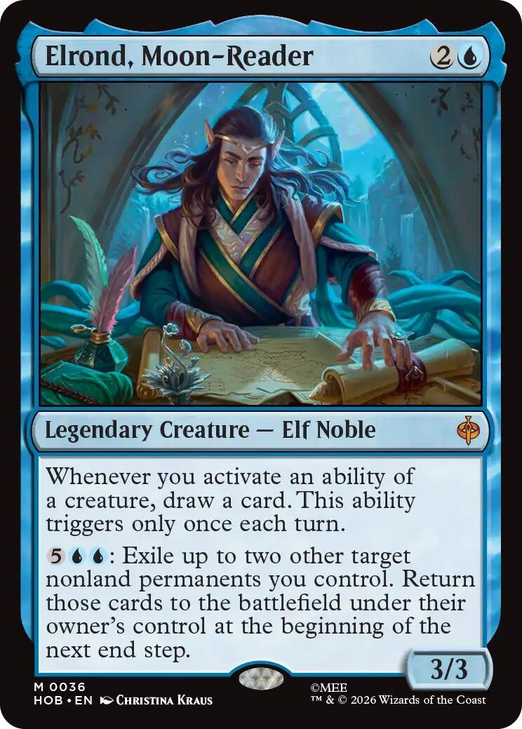 Image for Elrond, Moon-Reader (36) [The Hobbit] - Magic: The Gathering