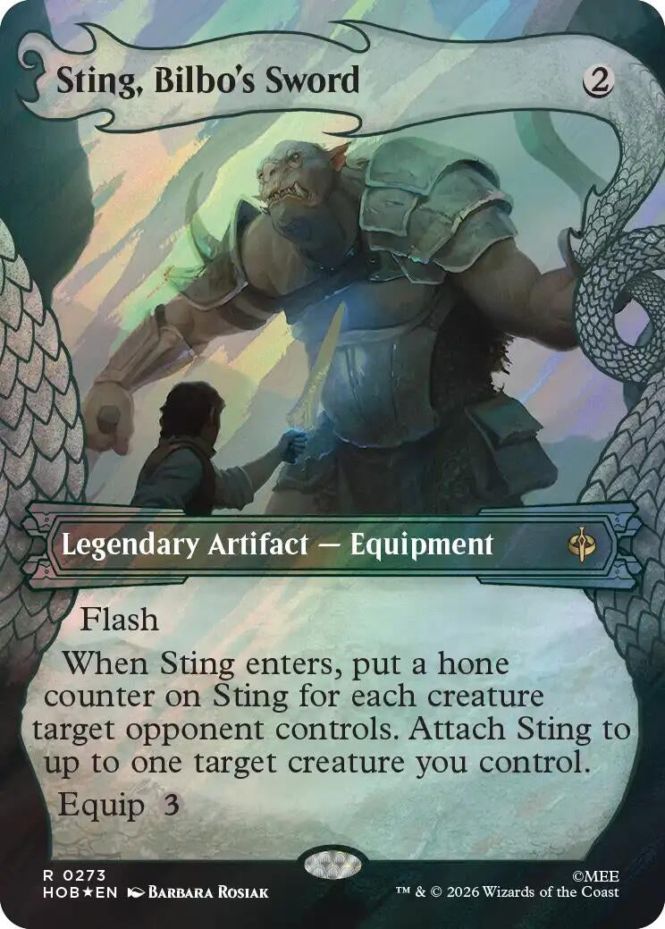Image for Sting, Bilbo's Sword (Showcase) (Surge Foil) (273) [The Hobbit] - Magic: The Gathering