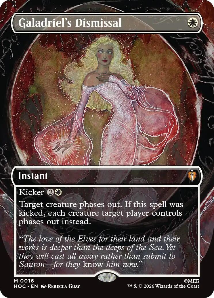 Image for Galadriel's Dismissal (Borderless) (16) [The Hobbit: Eternal-Legal] - Magic: The Gathering