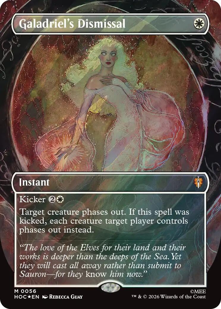 Image for Galadriel's Dismissal (Borderless) (Surge Foil) (56) [The Hobbit: Eternal-Legal] - Magic: The Gathering