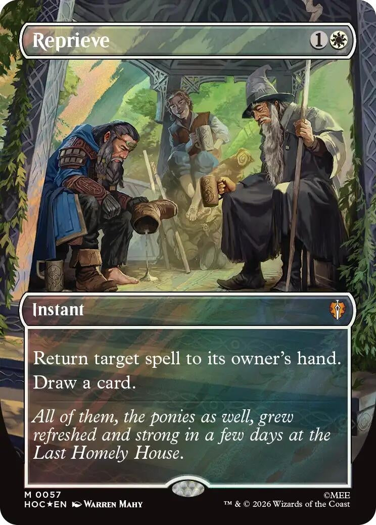 Image for Reprieve (Borderless) (Surge Foil) (57) [The Hobbit: Eternal-Legal] - Magic: The Gathering