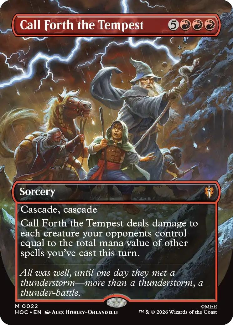 Image for Call Forth the Tempest (Borderless) (22) [The Hobbit: Eternal-Legal] - Magic: The Gathering