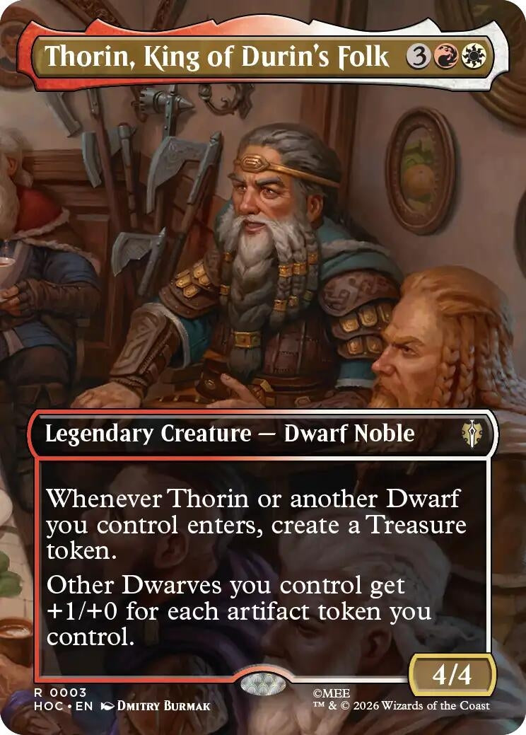 Image for Thorin, King of Durin's Folk (Borderless) (3) [The Hobbit: Eternal-Legal] - Magic: The Gathering