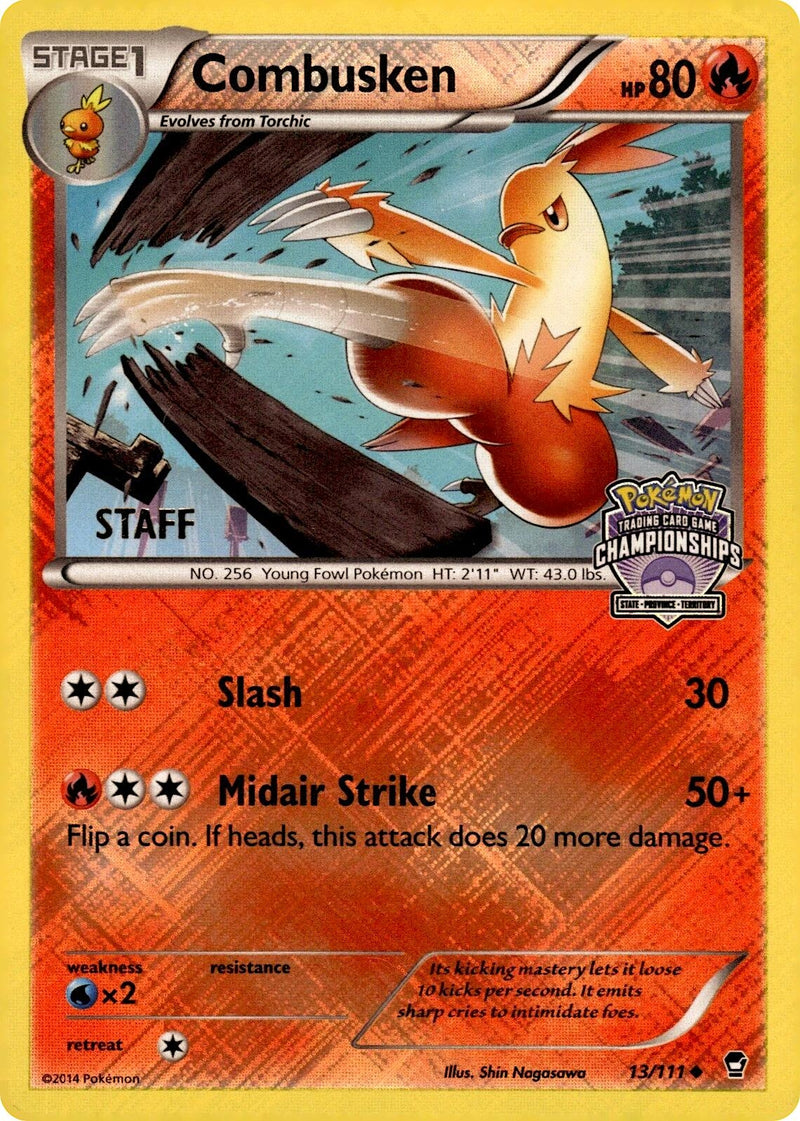Image for Combusken - 13/111 (State Championships) [Staff] (13/111) [League & Championship Cards] - Pokemon