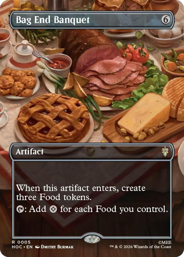 Image for Bag End Banquet (Borderless) (5) [The Hobbit: Eternal-Legal] - Magic: The Gathering
